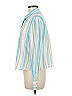 Drew 100% Cotton Stripes Blue Long Sleeve Blouse Size M - photo 5