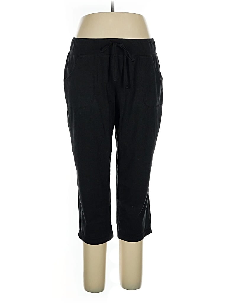Pre-owned Athletic Works Casual Pants In Black