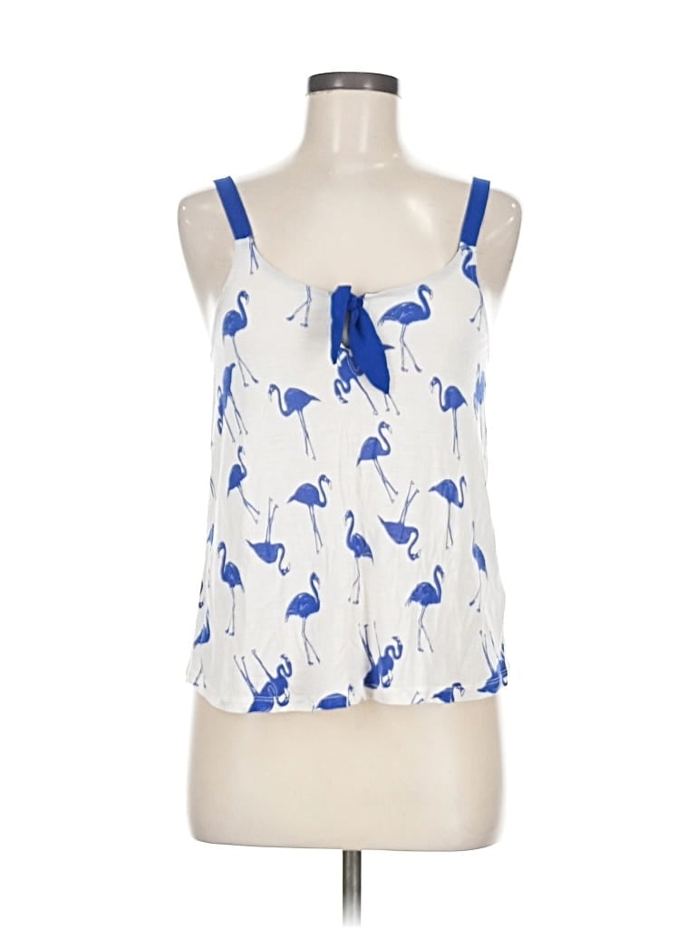 Pre-owned Kimchi Blue Sleeveless Top Blue Halter Neckline Tops