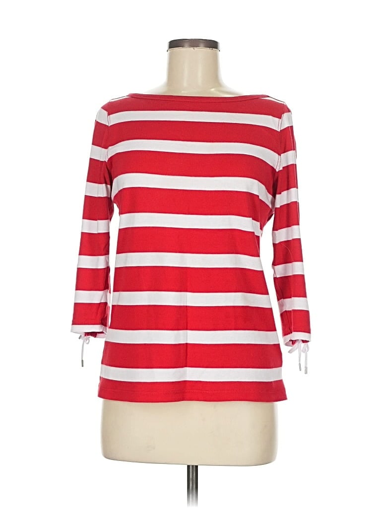 Pre-owned Lauren Jeans Co. 3/4 Sleeve T-shirt In Red