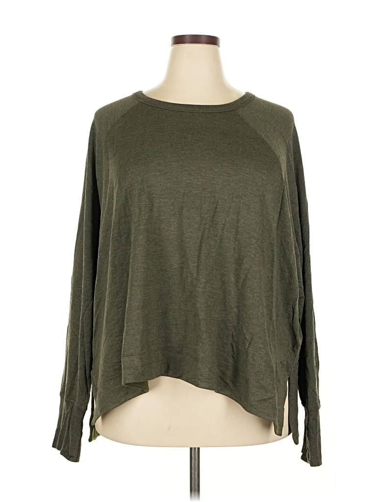 Pre-owned Athleta Pullover Sweater In Green