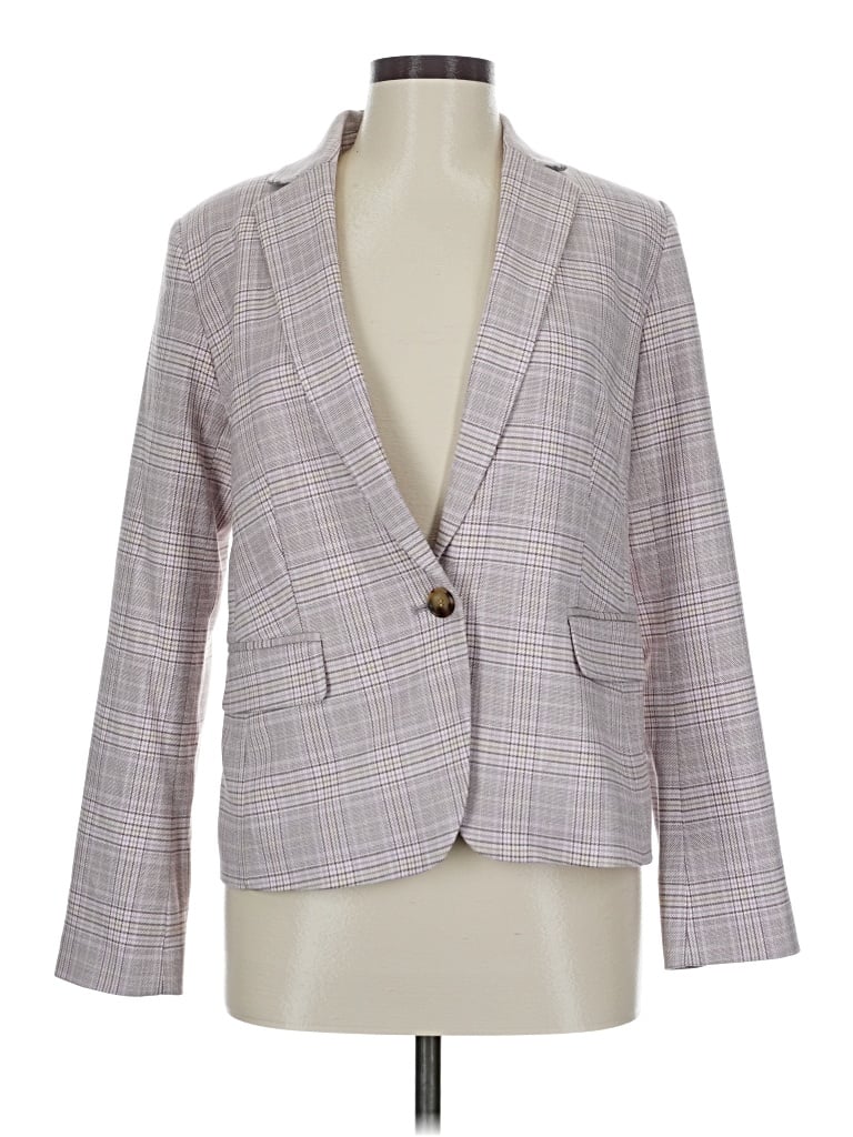 Pre-owned Ann Taylor Blazer Jacket In Gray