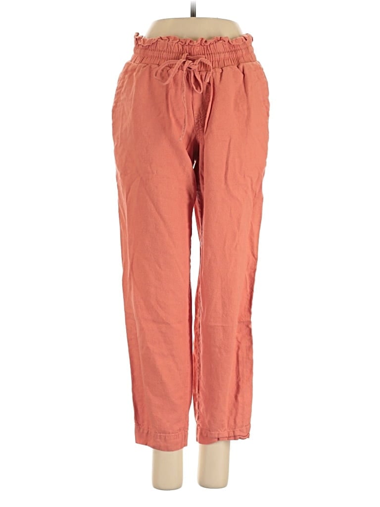 Pre-owned A New Day Linen Pants In Orange
