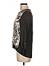 Bobeau 100% Polyester Graphic Multi Color Black Pullover Sweater Size M - photo 5