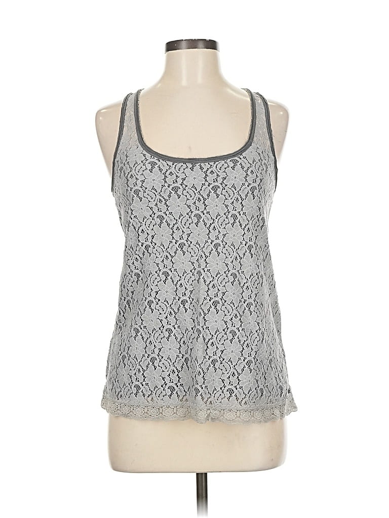 Pre-owned Abercrombie & Fitch Sleeveless Top Gray Halter Neckline Tops