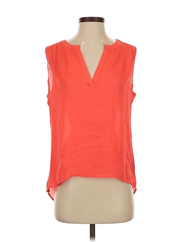 Pre-owned Parker Sleeveless Blouse In Orange