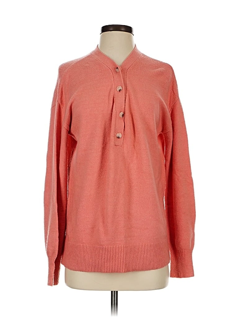 Pre-owned Ann Taylor Loft Pullover Sweater In Orange