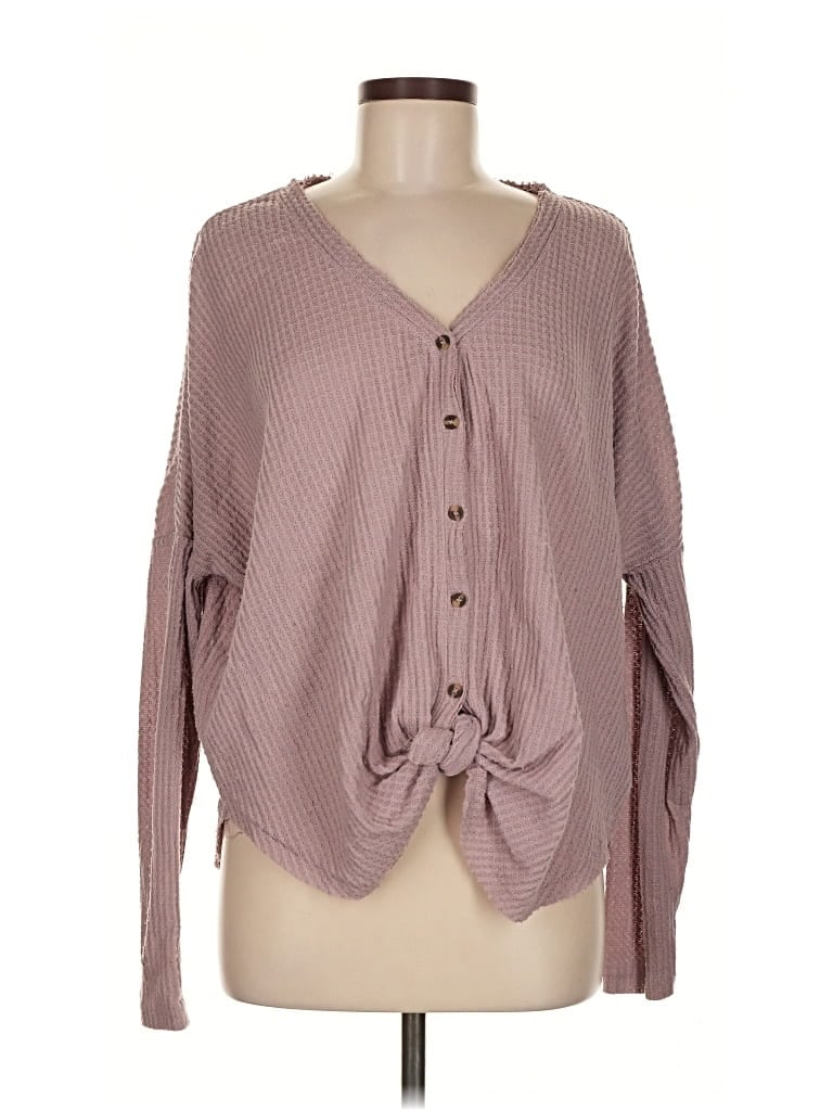 Pre-owned Out From Under Cardigan Sweater In Pink