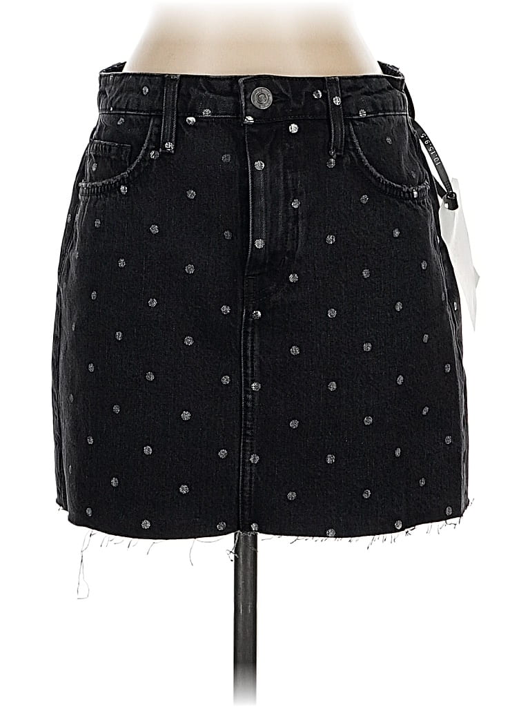Current Elliott Denim Skirt In Black