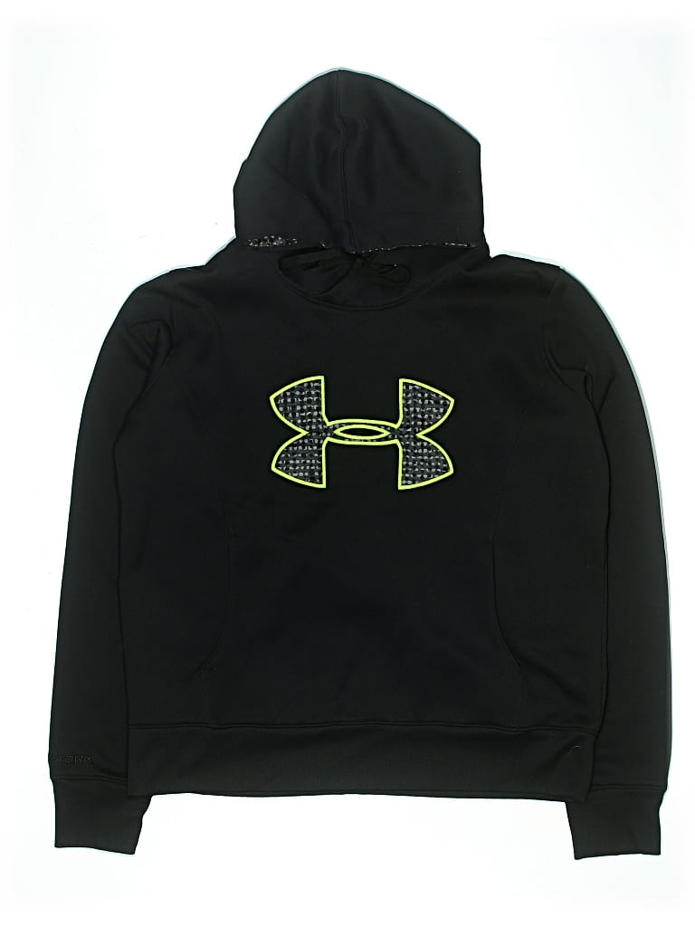 Pre-owned Under Armour Kids' Pullover Hoodie In Black