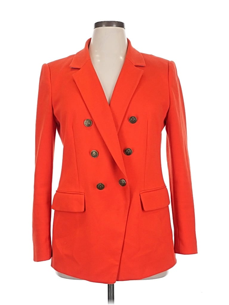 Pre-owned Ann Taylor Loft Blazer Jacket In Orange