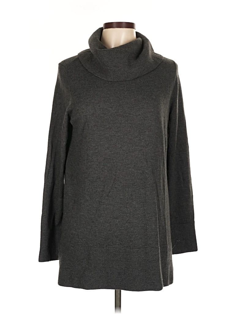 Pre-owned Ann Taylor Loft Turtleneck Sweater In Gray
