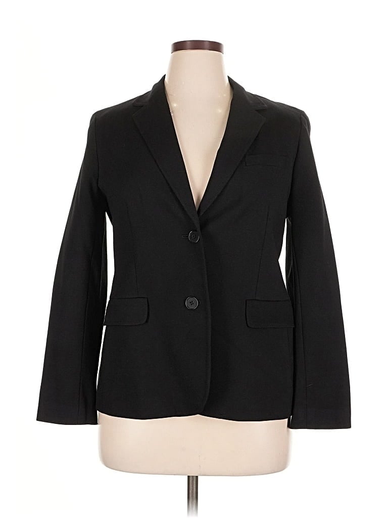 Pre-owned Talbots Blazer Jacket In Black