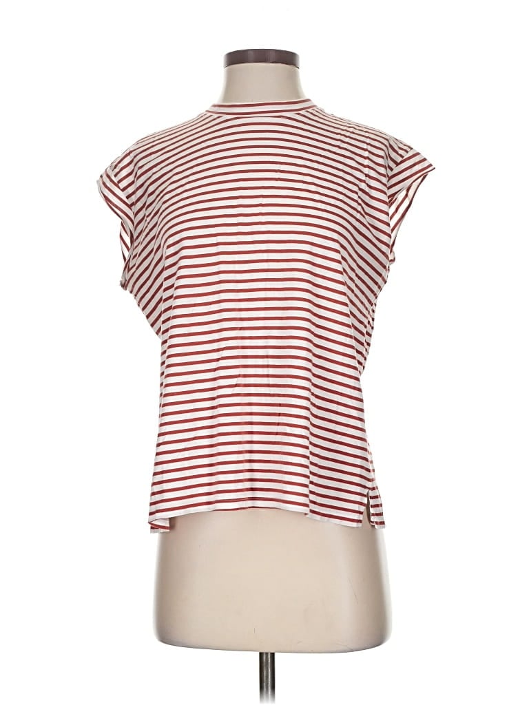 Pre-owned Ayr Short Sleeve Turtleneck In Red