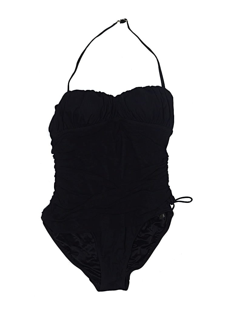 Pre-owned Spanx One Piece Swimsuit In Black