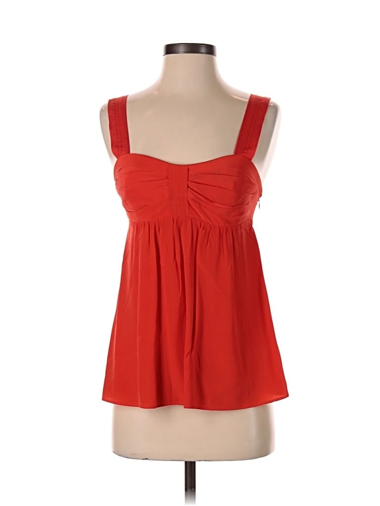 Pre-owned Armani Exchange Sleeveless Blouse In Red