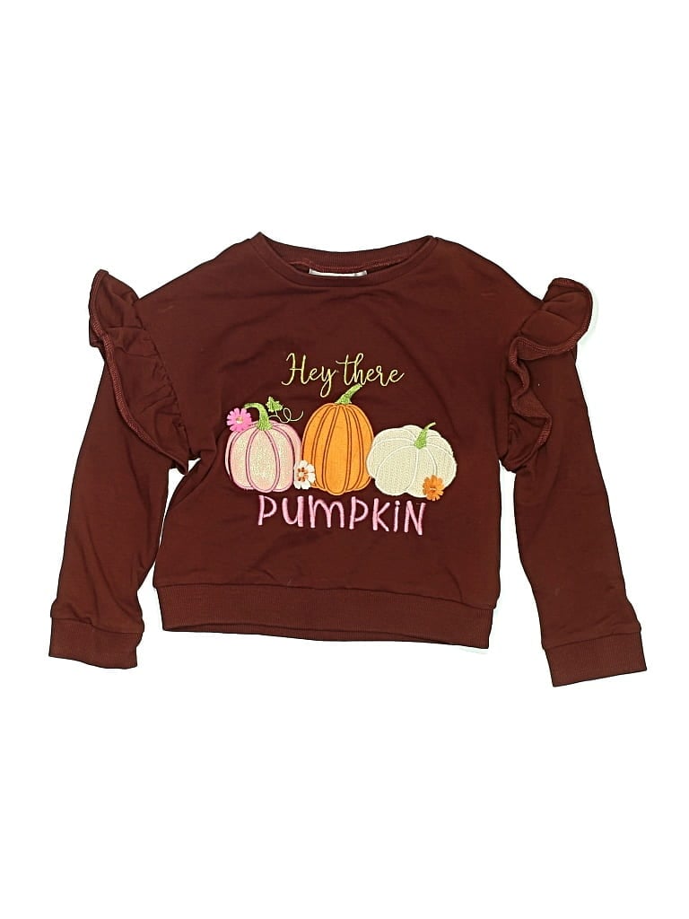 Pre-owned Rare Editions Kids' Pullover Sweater In Burgundy