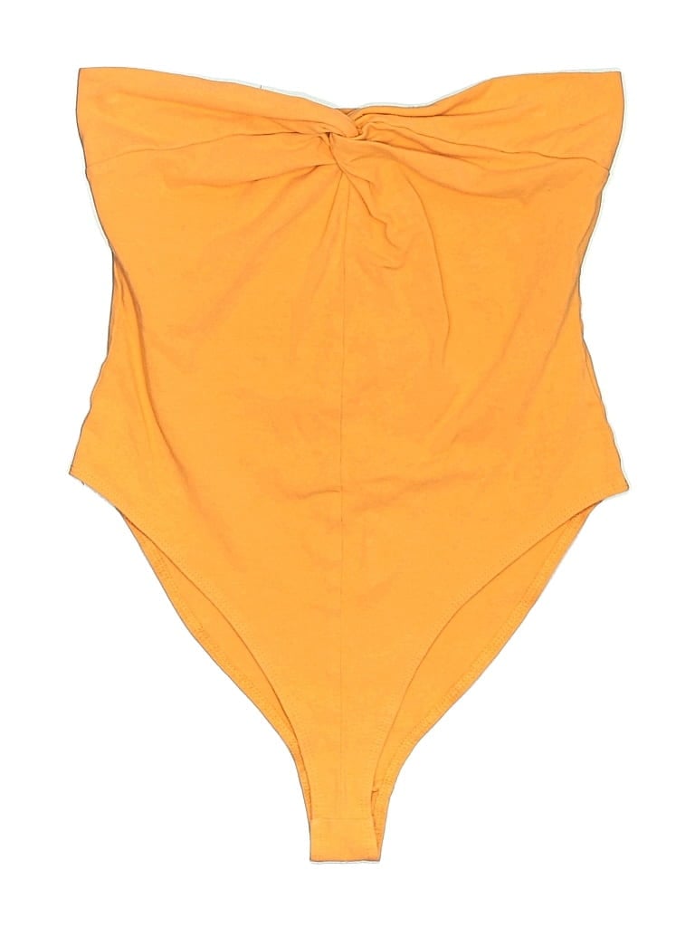 Pre-owned Forever 21 Bodysuit In Orange