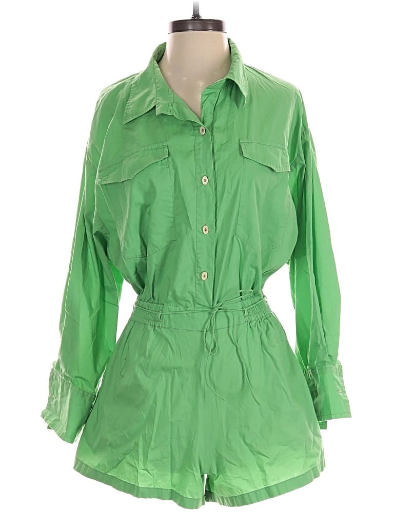 Pre-owned Faithfull The Brand Romper In Green