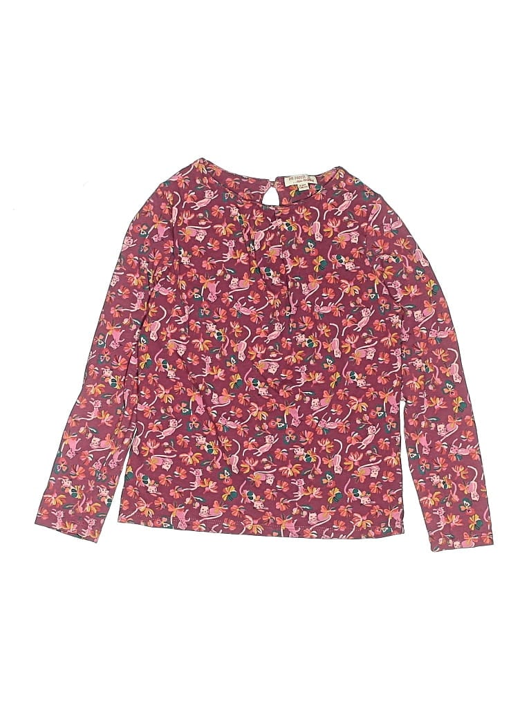 Pre-owned Du Pareil Au Meme Dpam Kids' Long Sleeve T-shirt In Pink