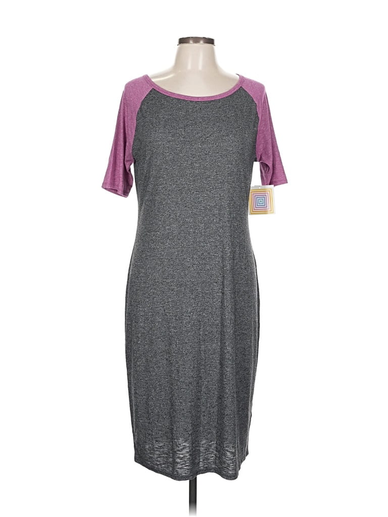 Pre-owned Lularoe Casual Dress In Gray