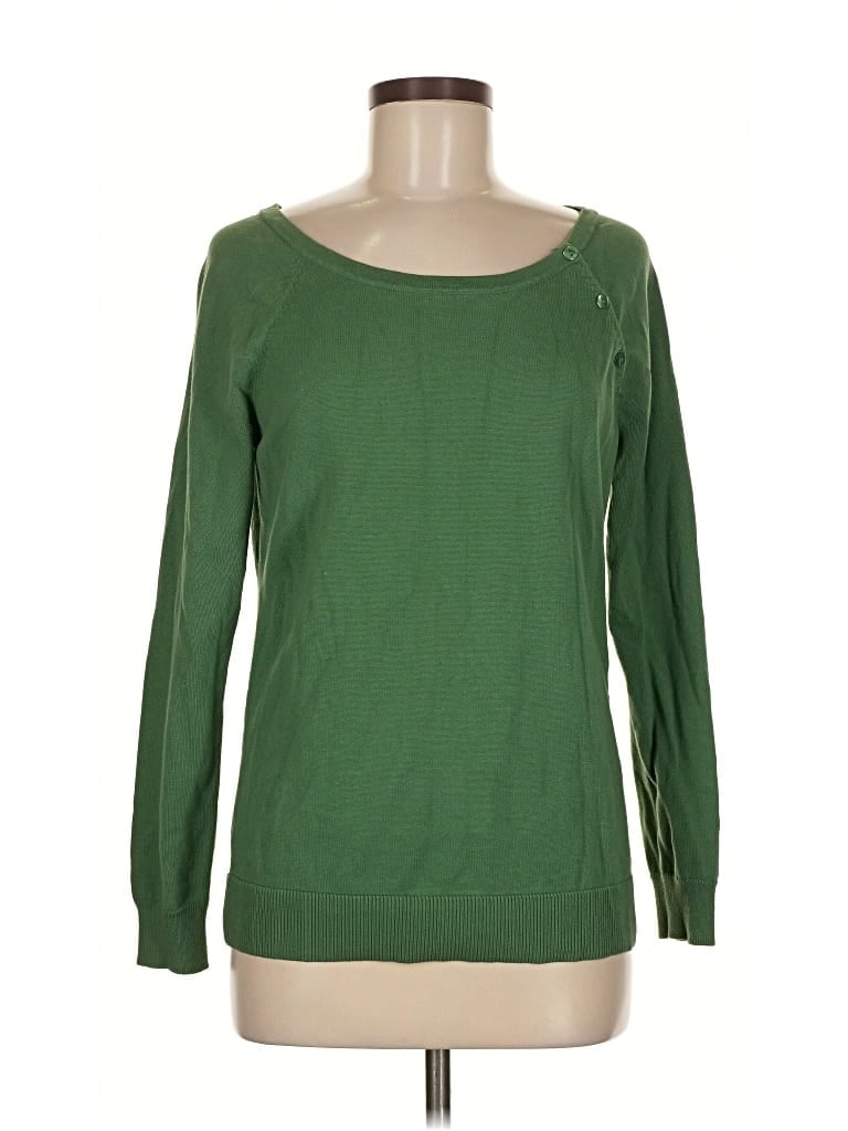 Pre-owned Ann Taylor Loft Outlet Pullover Sweater In Green
