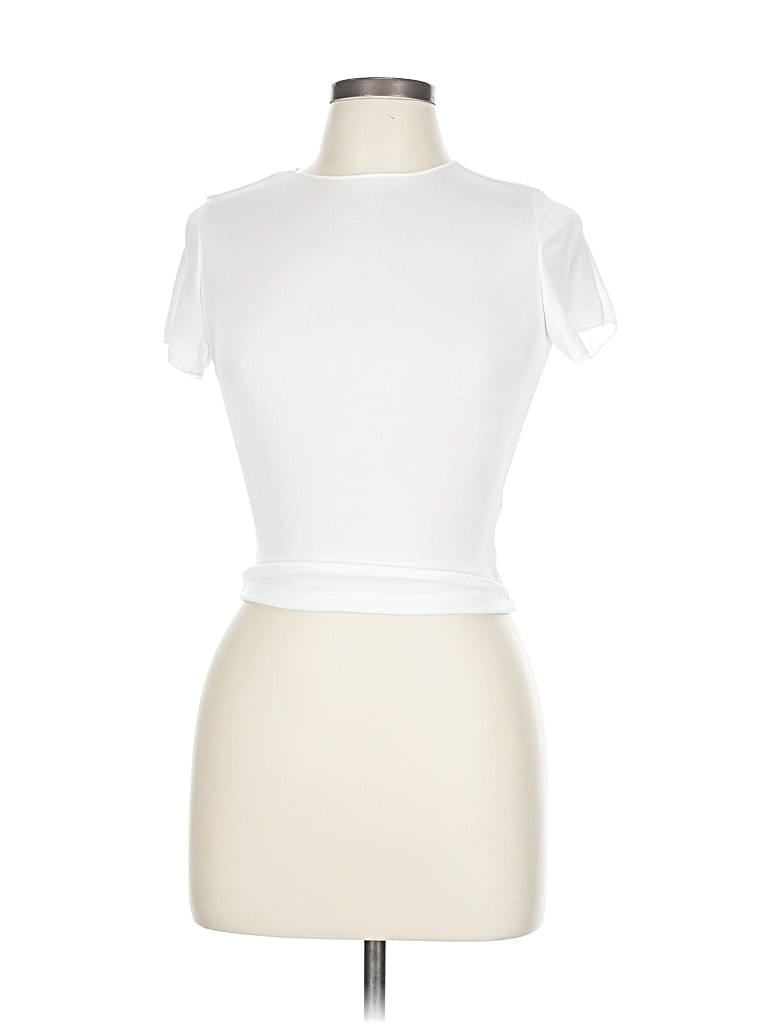 Assorted Brands Short Sleeve Turtleneck In White