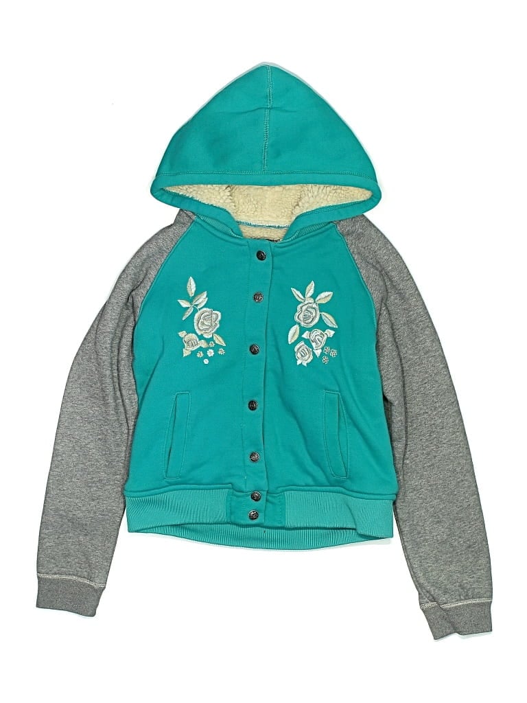 Pre-owned Vigoss Kids' Zip Up Hoodie In Blue