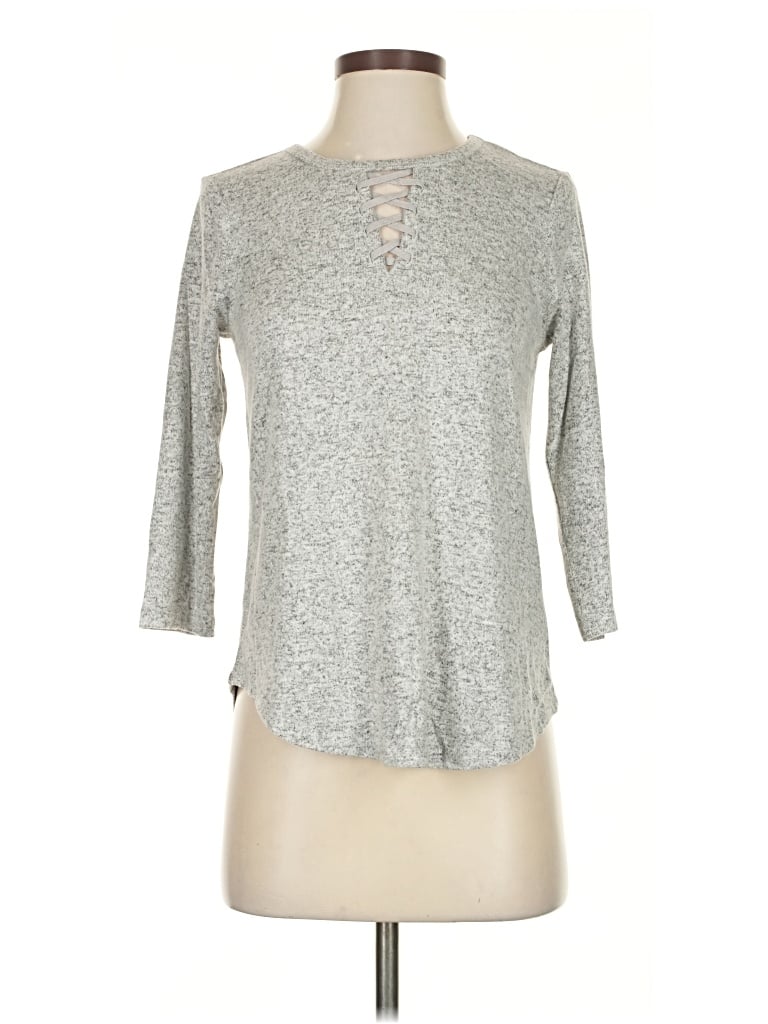 Pre-owned Bobeau Pullover Sweater In Gray