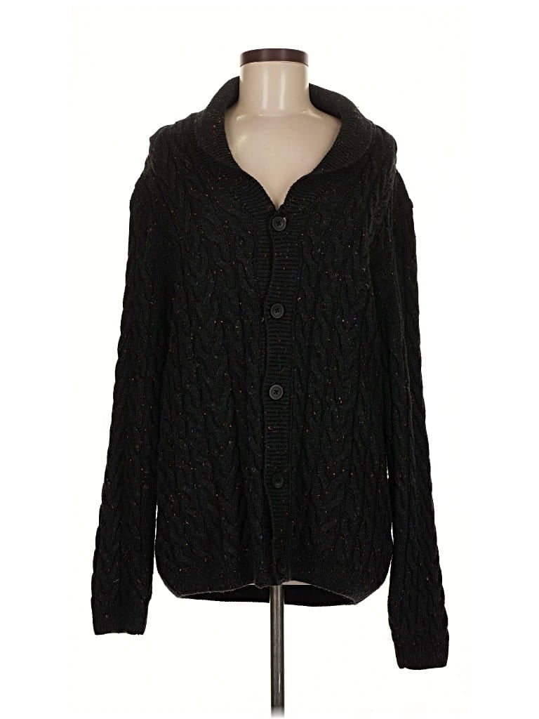 Pre-owned Asos Design Cardigan Sweater In Black