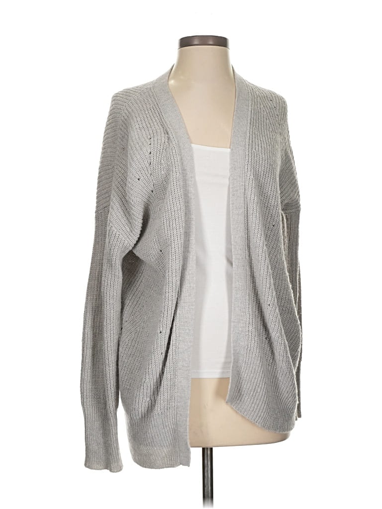 Pre-owned Aqua Cardigan Sweater In Gray