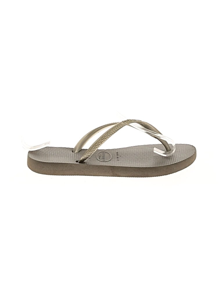 Pre-owned Havaianas Flip Flops In Gray