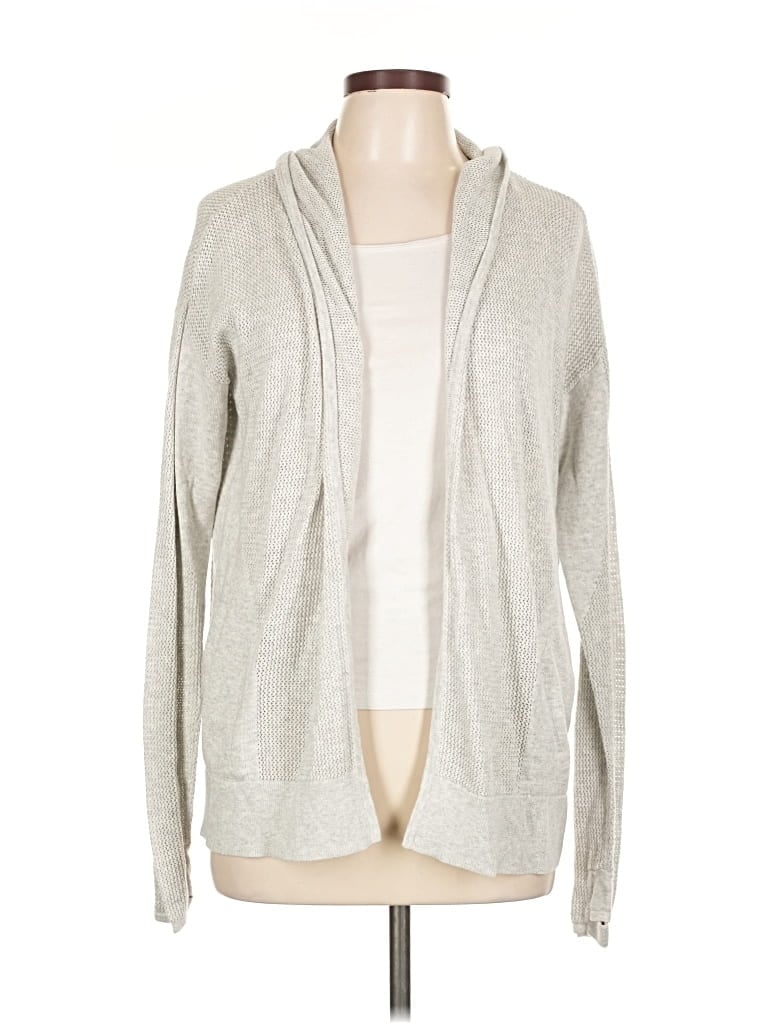 Pre-owned Lululemon Athletica Cardigan Sweater In Gray