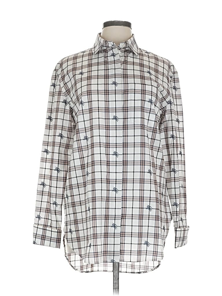 Pre-owned Burberry Long Sleeve Button Down Shirt In Brown