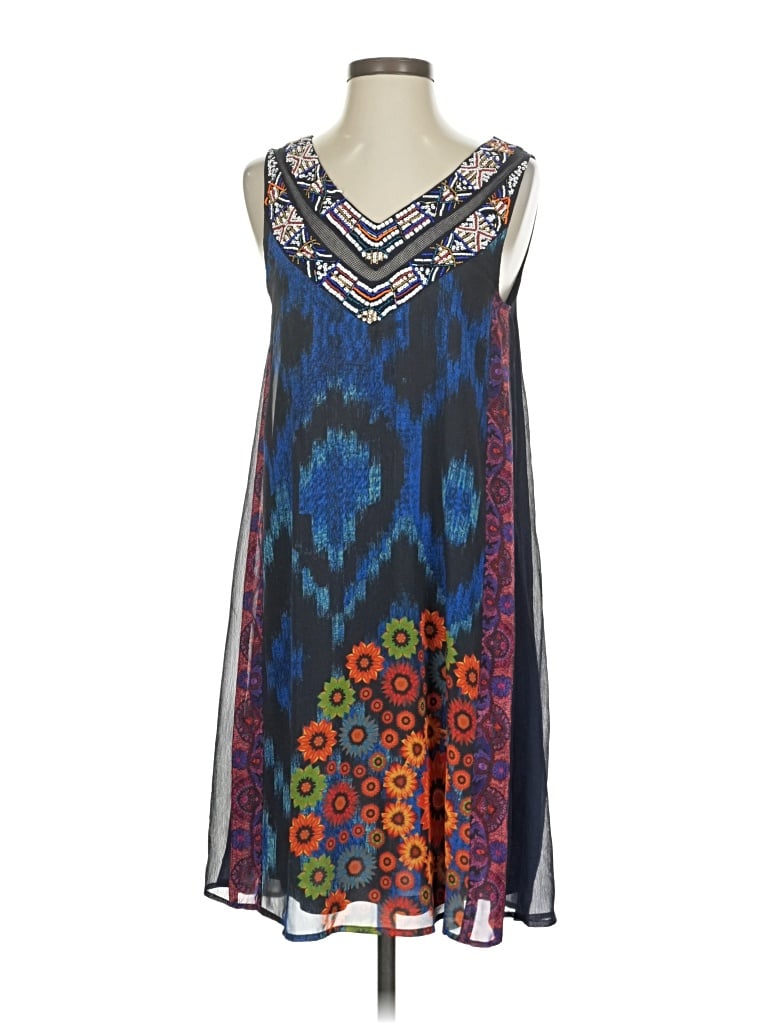 Pre-owned Desigual Cocktail Dress In Blue