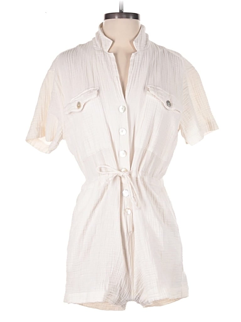 Pre-owned Rails Romper In White
