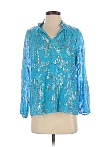 Lilly Pulitzer 3/4 Sleeve Silk Top (view 1)
