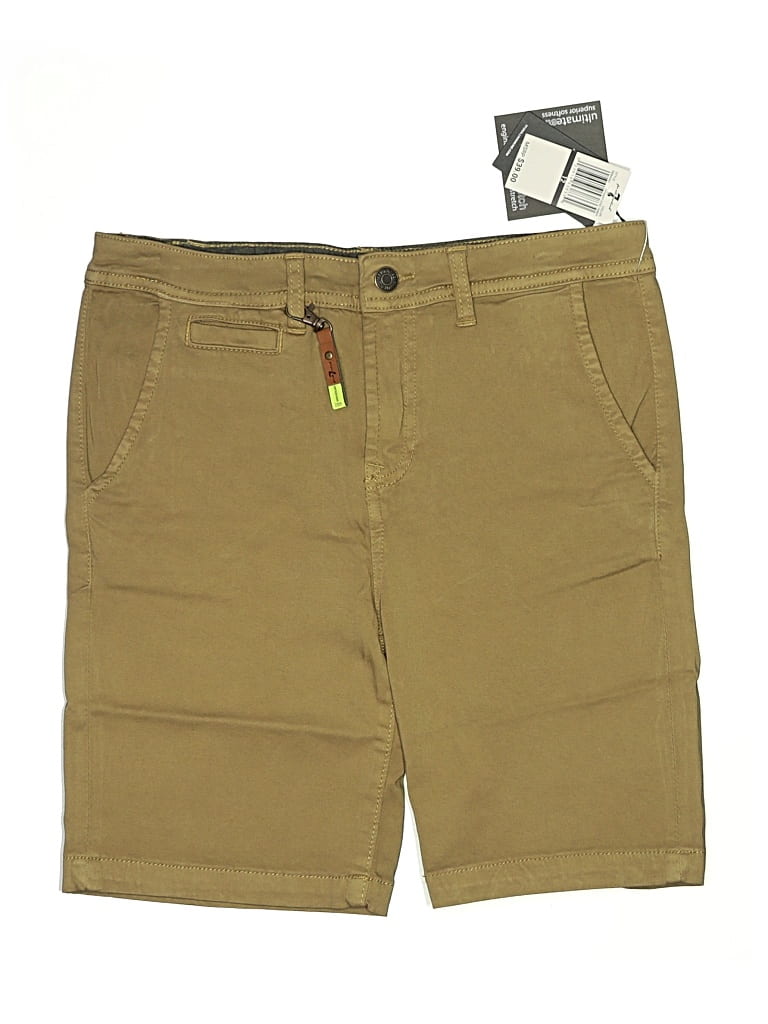 Pre-owned 7 For All Mankind Kids' Khaki Shorts In Brown