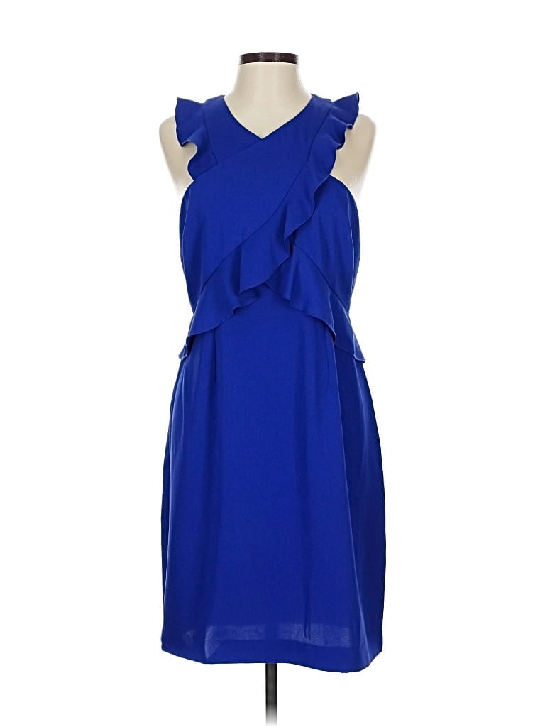 Pre-owned Trina Trina Turk Cocktail Dress In Blue