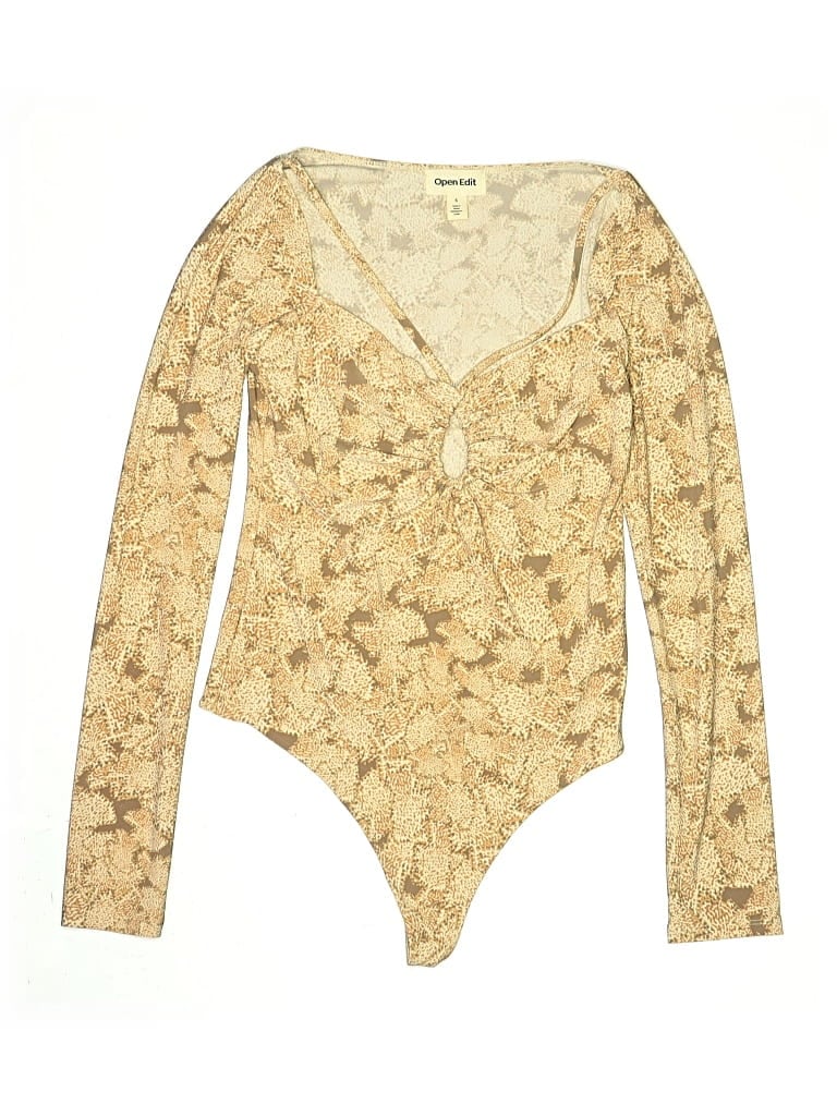 Pre-owned Open Edit Bodysuit In Gold