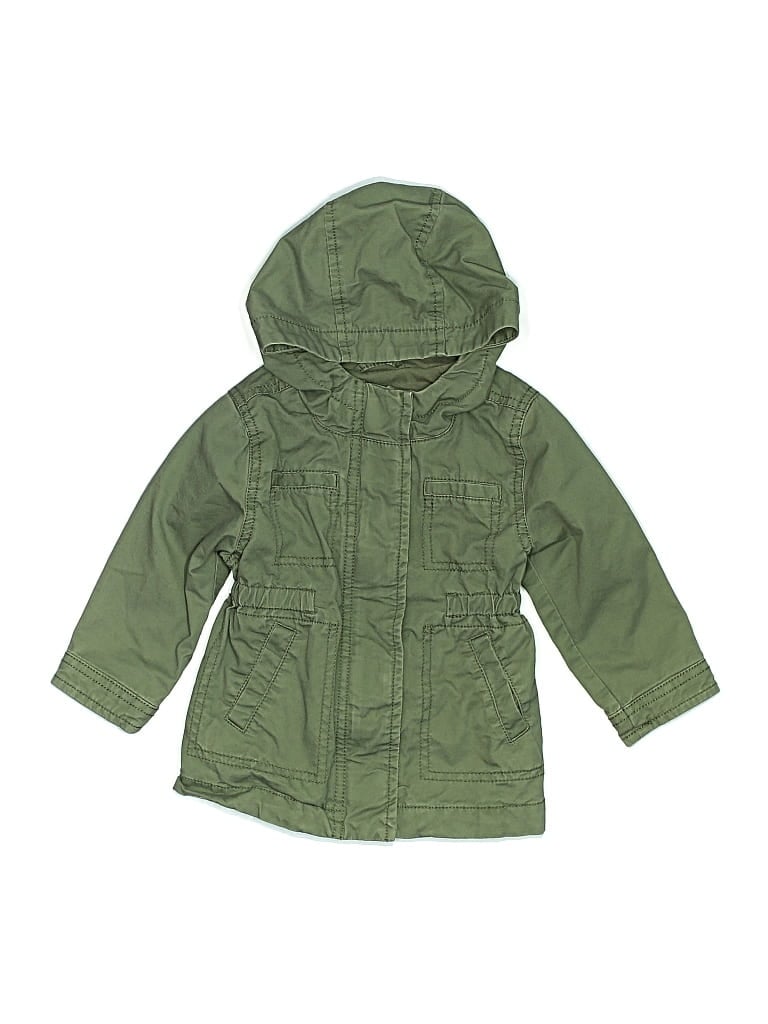 Pre-owned Old Navy Kids' Raincoat In Green