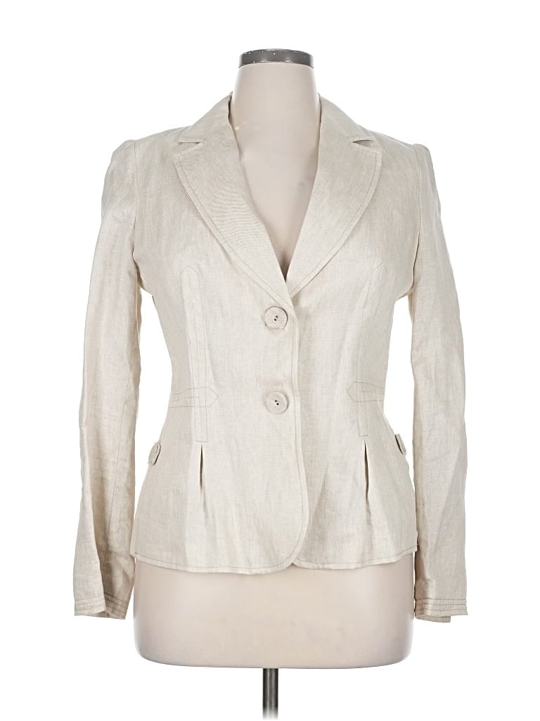 Pre-owned Mng Blazer Jacket In White
