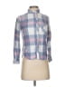 Rails 100% Rayon Checkered-gingham Blue 3/4 Sleeve Button-Down Shirt Size S - photo 1