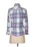 Rails 100% Rayon Checkered-gingham Blue 3/4 Sleeve Button-Down Shirt Size S - photo 2