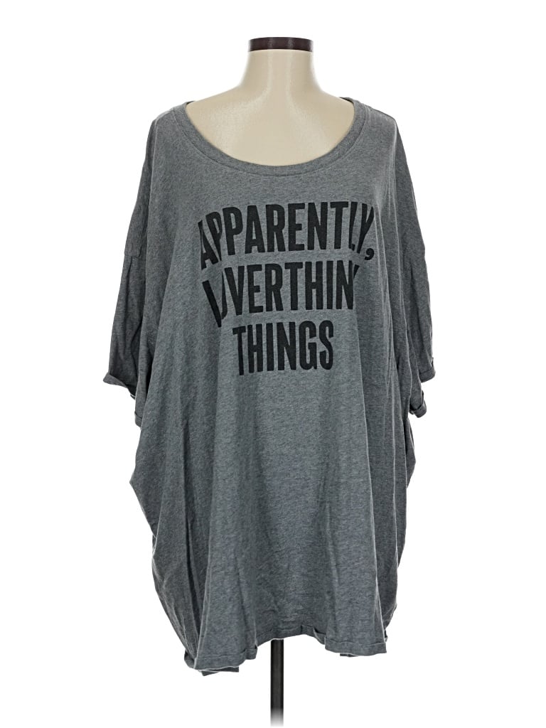 Pre-owned Heritage 3/4 Sleeve T-shirt In Gray