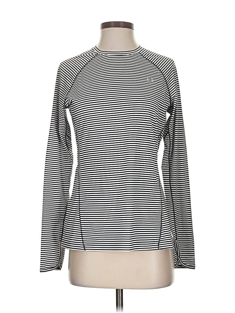 Pre-owned Coolibar Long Sleeve Turtleneck In Silver