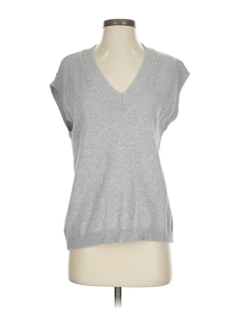 Pre-owned 27 Miles Sweater Vest In Gray