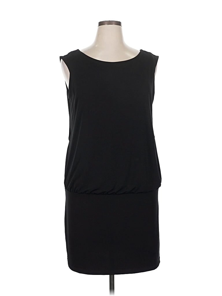 Pre-owned Nicole By Nicole Miller Casual Dress In Black