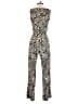 Calvin Klein Animal Print Silver Jumpsuit Size 2 - photo 2