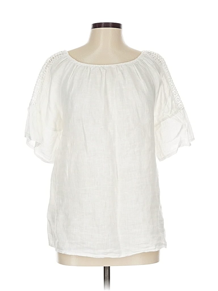 TERZO MILLENIO Pre-owned Short Sleeve Blouse In White